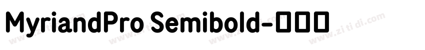 MyriandPro Semibold字体转换